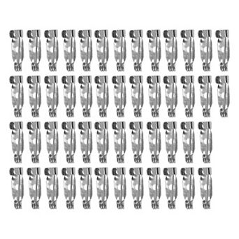 50 pc Iron Safety Pin with Hole 0.59"