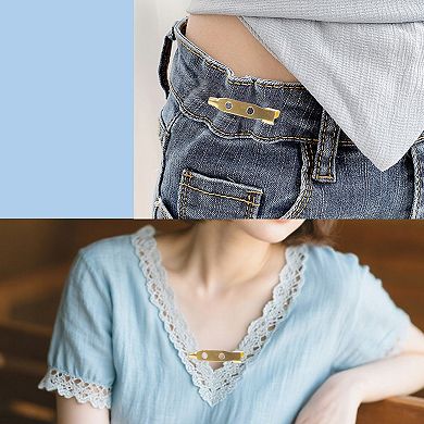 50 Pcs Iron Safety Pin with Hole 0.98"
