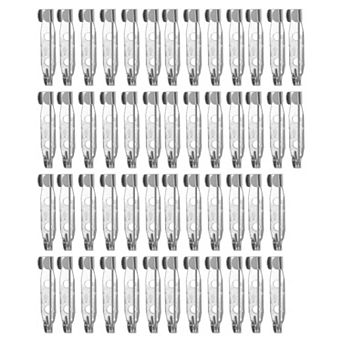 50 pc Iron Safety Pin with Hole 0.98"