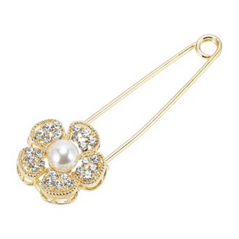 1 pc Plum Blossom Safety Pin 2.83"