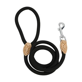 1 pc Dog Leash 49.21" x0.39" Round Braided Black