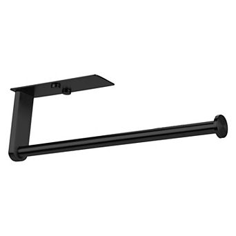 Wall Mount Paper Towel Holder Metal Rustproof Under Cabinet Kitchen Towel Rack No Drilling for Home