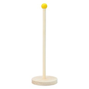 Paper Towel Holder Countertop Non Slip Base Wood Kitchen Decor