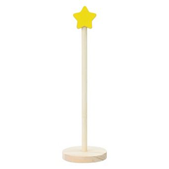 Paper Towel Holder Countertop Non Slip Base Wood Kitchen Decor