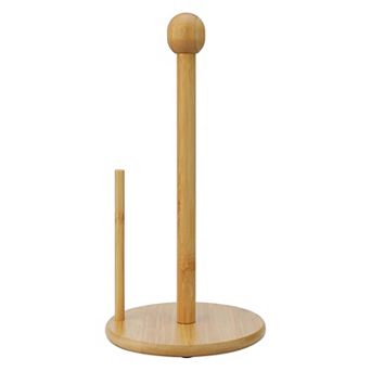 Paper Towel Holder Countertop Non Slip Base Paper Towel Dispenser Wood Kitchen Decor for Home