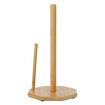 Paper Towel Holder Countertop Non Slip Base Wood Kitchen Decor for Home and Apartment Essentials