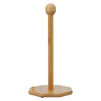 Paper Towel Holder Countertop Non Slip Base Wood Kitchen Decor for Home and Apartment Essentials