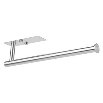 Wall Mount Paper Towel Holder Metal Under Cabinet Kitchen Towel Rack No Drilling for Bathroom