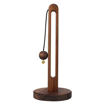 Paper Towel Holder Countertop Non Slip Base Paper Towel Dispenser Wood Kitchen Decor for Bathroom