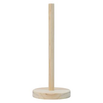 Paper Towel Holder Countertop Non Slip Base Paper Towel Dispenser Wood Kitchen Decor for Bathroom