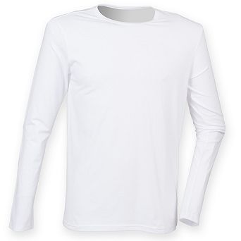 Skinnifit Mens Feel Good Long Sleeved Stretch T-Shirt