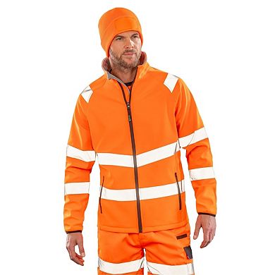 Result Genuine Mens Softshell Printable Safety Jacket