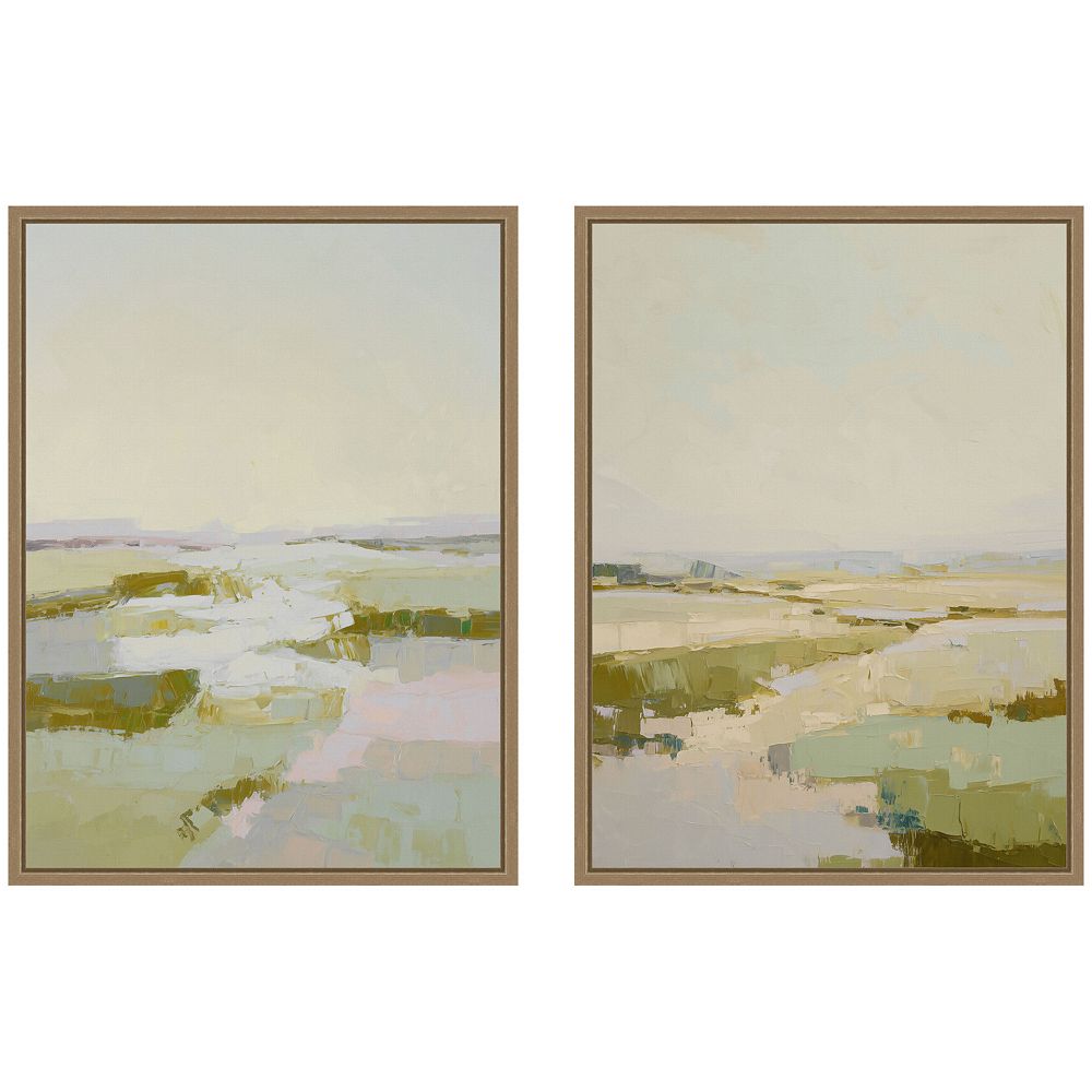 Calming Landscape I & II 2 Piece Framed Canvas Wall Art Set by Amy ...
