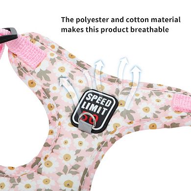 Puppy Dog Harness and Leash Set 1Set with Reflective Strip