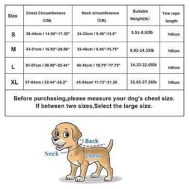 Puppy Dog Harness and Leash Set 1Set with Reflective Strip