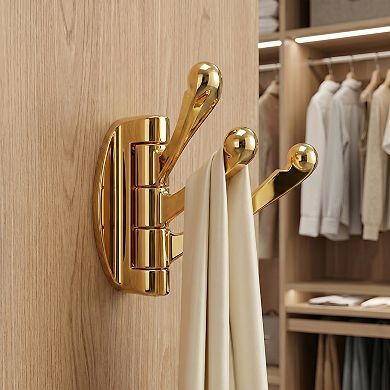 Utility Hooks 2 Pcs Metal Durable Hooks Wall Hooks for Hanging Multi Purpose 3in1 Hooks for Kitchen