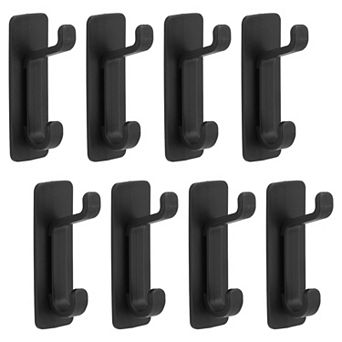 Utility Hooks 8 pc ABS Durable Hooks Wall Hooks for Hanging Multi Purpose Hooks for Kitchen Hats