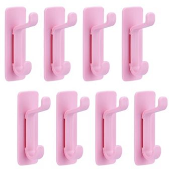 Utility Hooks 8 pc ABS Durable Hooks Wall Hooks for Hanging Multi Purpose Hooks for Kitchen Hats