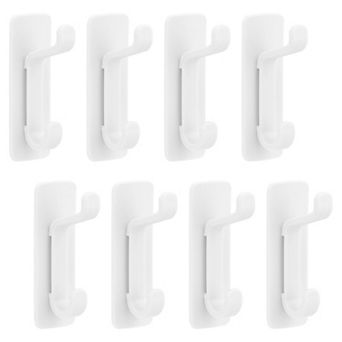 Utility Hooks 8 pc ABS Durable Hooks Wall Hooks for Hanging Multi Purpose Hooks for Kitchen Hats