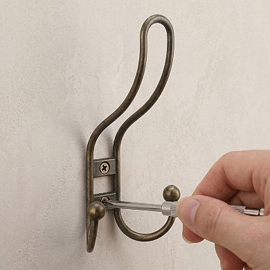 Utility Hooks 8Pcs Metal Durable Hooks Multi Purpose Wall Hooks for Kitchen Household Hats
