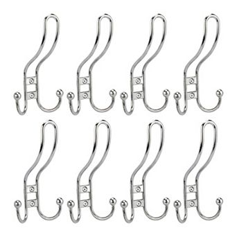 Utility Hooks 8 pc Metal Durable Hooks Multi Purpose Wall Hooks for Kitchen Household Hats