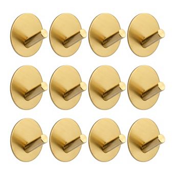 Utility Hooks 12 pc Metal Durable Hooks Wall Hooks for Hanging Organization Multi Purpose Hooks