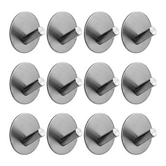 Utility Hooks 12 pc Metal Durable Hooks Wall Hooks for Hanging Organization Multi Purpose Hooks