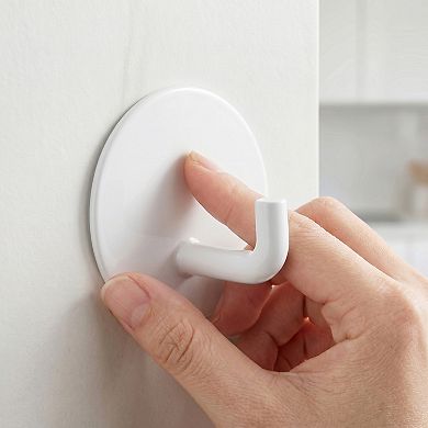 Utility Hooks 12Pcs Metal Round Durable Hooks Wall Hooks for Kitchen Household Multi Purpose Hooks