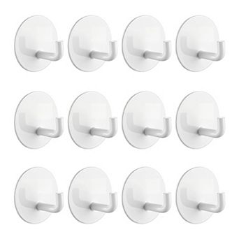 Utility Hooks 12 pc Metal Round Durable Hooks Wall Hooks for Kitchen Household Multi Purpose Hooks