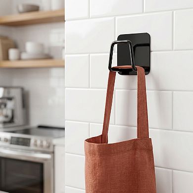 Utility Hooks 8Pcs Metal Durable Hooks Wall Hooks for Hanging Adhesive Hooks for Kitchen Hats