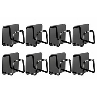Utility Hooks 8 pc Metal Durable Hooks Wall Hooks for Hanging Adhesive Hooks for Kitchen Hats
