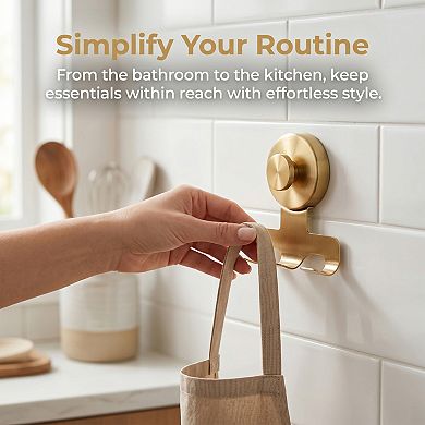 Suction Cup Hooks for Shower 2 Pack Wall Hooks for Hanging Multipurpose Hook for Bathroom