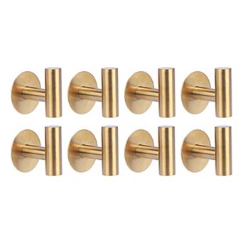 Utility Hooks 8 pc Metal Durable Hooks Wall Hooks for Hanging Multi Purpose Adhesive Hooks