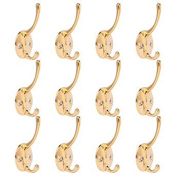 Utility Hooks 12 pc Metal Durable Hooks Wall Hooks for Hanging Multi Purpose Hooks