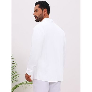 Men's Shirt Long Sleeve Button Down Casual Summer Beach Shirts