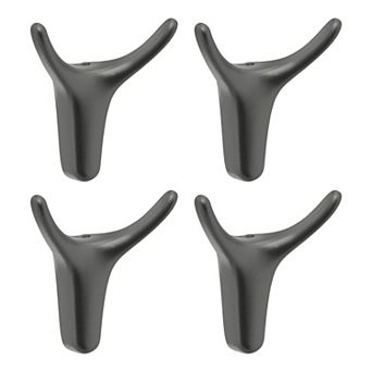 Coat Rack Wall Mount Zinc Coat Hook Hat Rack Single Hook Horn Design Wall Hooks for Entryway