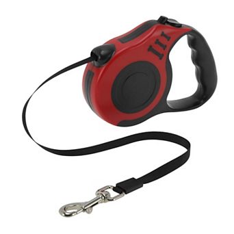 Retractable Pet Leash Ergonomic Handle Bones Pattern Under 15 kg 16.4ft
