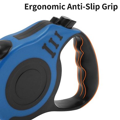 Retractable Pet Leash Ergonomic Handle Bones Pattern Under 12 kg 9.84ft
