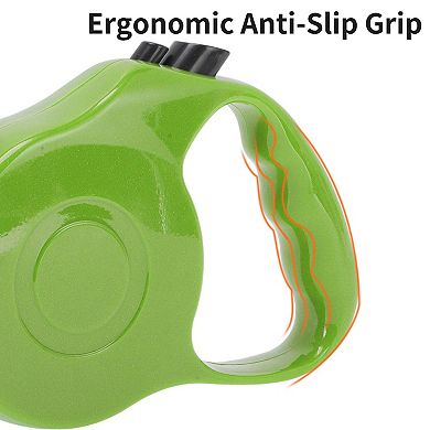 Retractable Pet Leash Ergonomic Handle Solid Color Under 15 kg 16.4ft