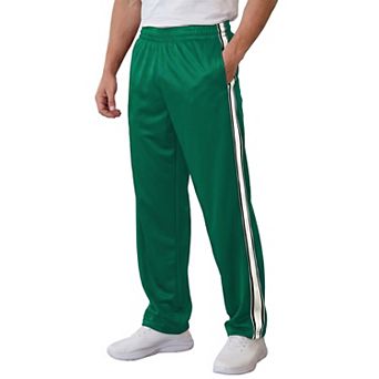 Men's Casual Drawstring Waist Straight Leg Side Stripes Streetwear Sweatpants