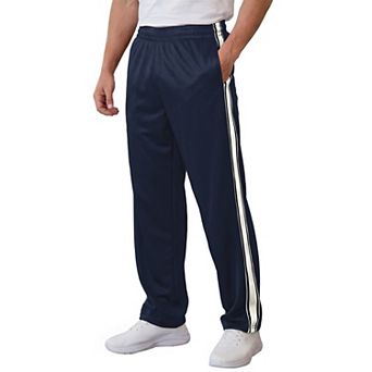 Men's Casual Drawstring Waist Straight Leg Side Stripes Streetwear Sweatpants