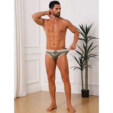 Men's Stretch Comfortable Color Block Underwear 3-Pack Briefs