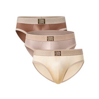 Men's Stretch Comfortable Color Block Underwear 3-Pack Briefs