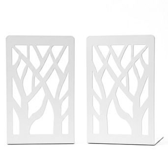Decorative Metal Bookends Book Ends Non Skid Hollow out Book Stopper 2 pc 4.7"Lx3.5"Wx6.9"H