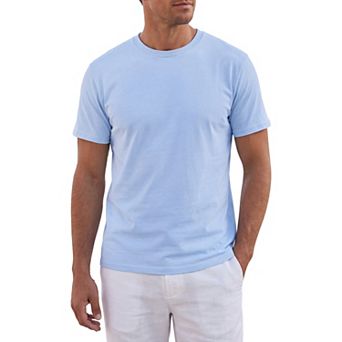 Men's 100% Cotton t Shirt Plain Short Sleeve Crewneck Undershirt Summer Casual Tee Shirts