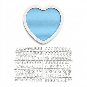 Heart Shaped Felt Letter Board Changeable Message Board for Wedding Nursery Decor Gift