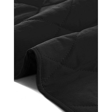 2 Packs Women's Stand Collar Sleeveless Button Front Lightweight Quilted Longline Vest Jackets