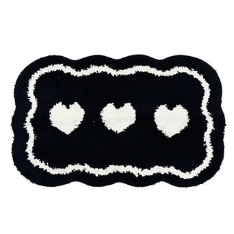 Cute Aesthetic Bathroom Rug Ultra Soft Absorbent Shaggy Bath Mat Non Slip Microfiber Plush Carpet