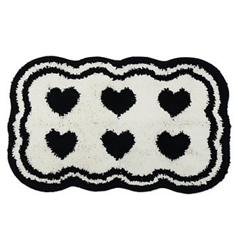 Cute Aesthetic Bathroom Rug Ultra Soft Absorbent Shaggy Bath Mat Non Slip Microfiber Plush Carpet