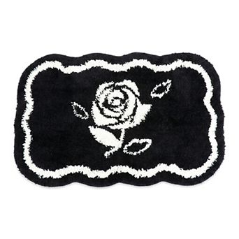 Boho Decorative Bathroom Rug Ultra Soft Absorbent Shaggy Bath Mat Non Slip Microfiber Plush Carpet